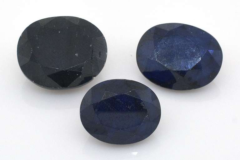 Lovely set of 3 Loose Sapphires, 25.54CTW