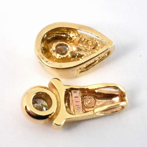 Pair of 2 Diamond Pendants