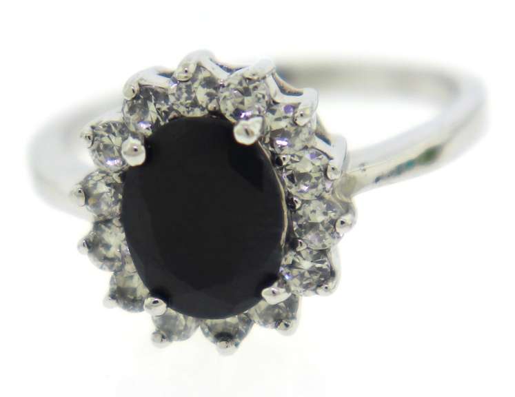 Sterling Silver Set of 4 Gemstone Rings