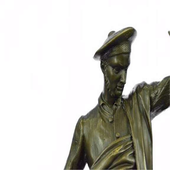 A Patinated Group of A Scottish Hunter Bronze Sculpture