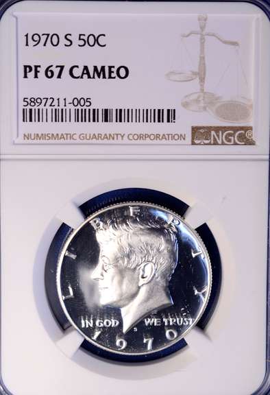 1970-S PF67 Cameo 50c NGC