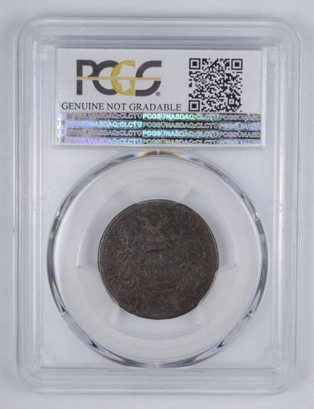 F Detail 1793 Flowing Hair Large Cent Wreath Vine & Bars Edge - PCGS