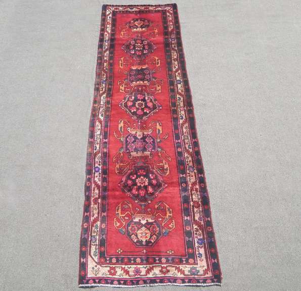 Semi Antique Persian Hamedan 12.8x3.7