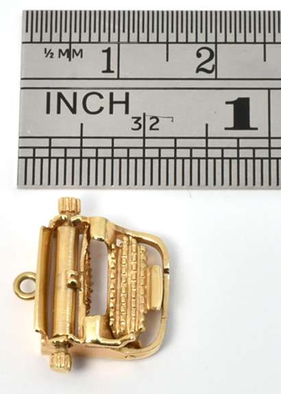 Cute 14k Typewriter Charm