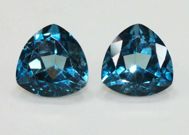 Stunning London Blue Topaz Pair - 4.79 cts.