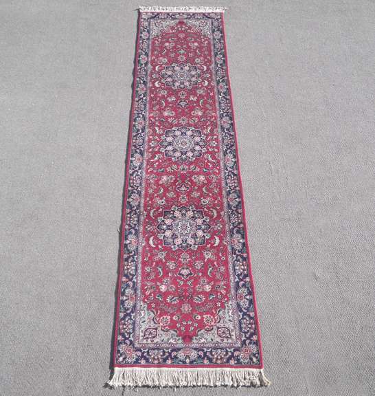 Handmade Wool/Silk Azerbaijani Tabriz 2.6x10.0