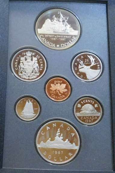 1987 Canada PROOF Set, w/Sil Dol