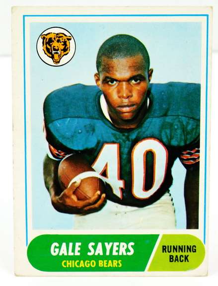 1968 Gale Sayers, Bears Football Card