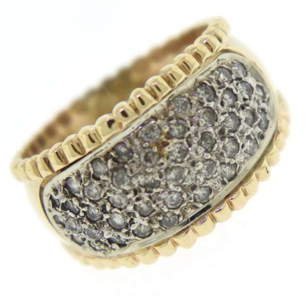 Fantastic Pave Diamond Dome Ring