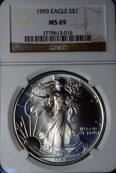 1993 MS69 Silver Eagle NGC