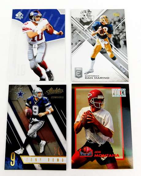 4 Quarterback Greats Football Cards