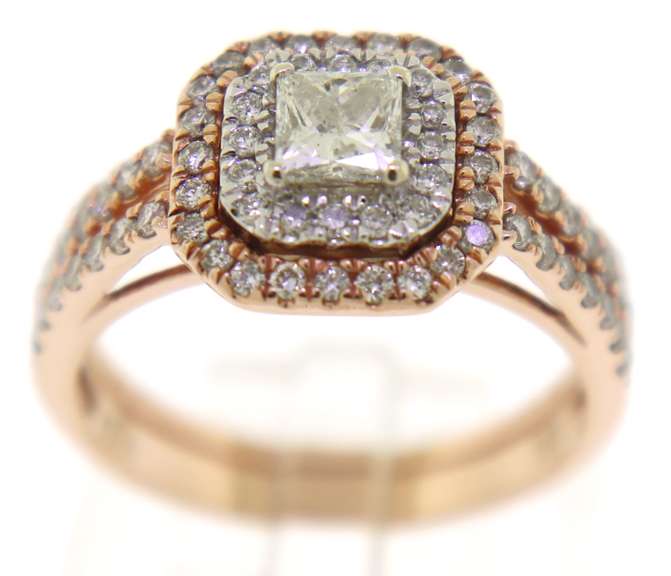 Dazzling Rose Gold 2.25ct Diamond Engagement Ring