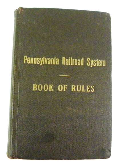 1925 Pennsylvania Railroad Book of Rules