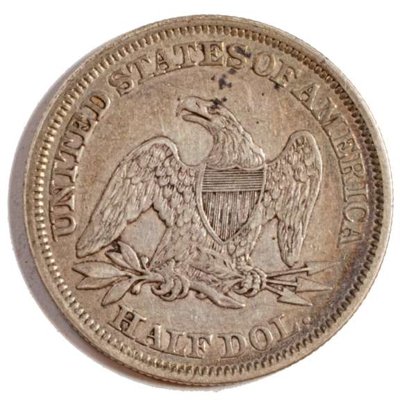 1858  Seated Half Dollar