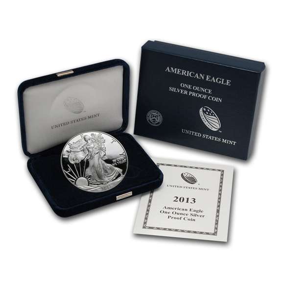 2013 Proof Silver Eagle, OGP