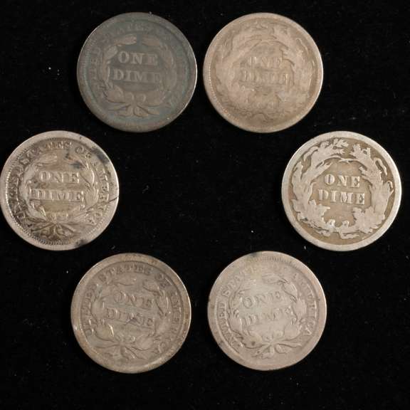 6 Seated Dimes