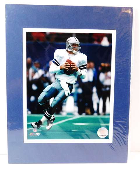 Troy Aikman, Cowboys Matted Color Photo