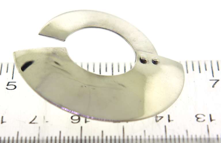 Sterling Silver Open Circle Earrings