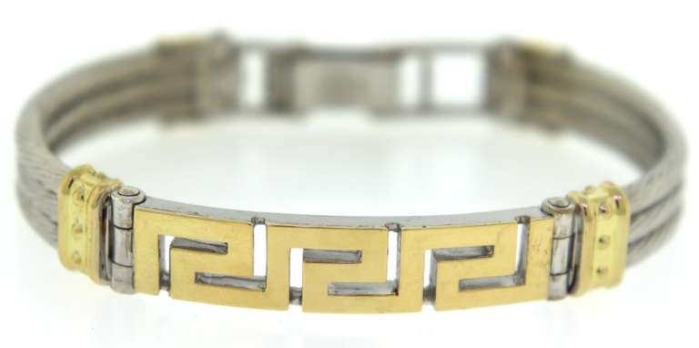 Greek Key & Cable Style Bracelet