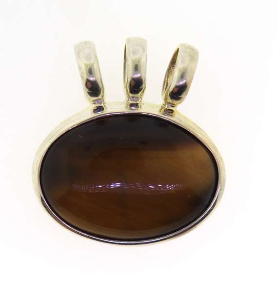Sterling Silver Tiger Eye Pendant