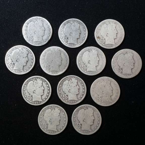12 Barber Half Lot