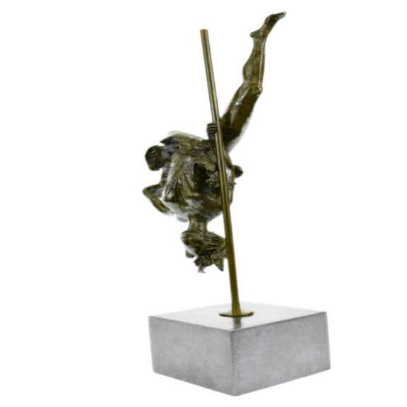 Vitaleh Nude Erotic Art Gymnast Acrobat Bronze Sculpture Statue