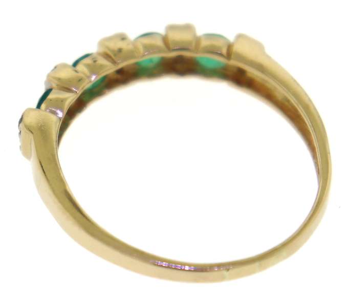 Gorgeous Emerald & Diamond Accent Ring