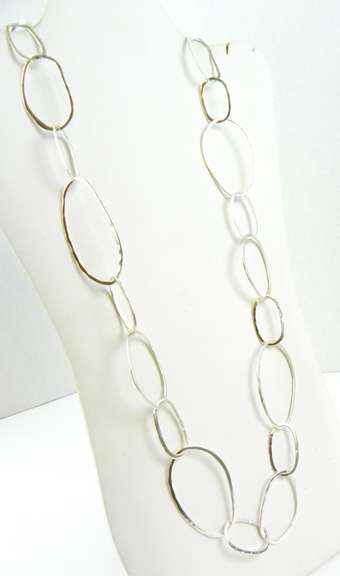 Silpada Sterling X-Long Free Form Link Necklace