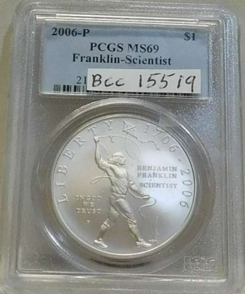 2006-P Sil Unc Franklin Sci PCGS MS-69