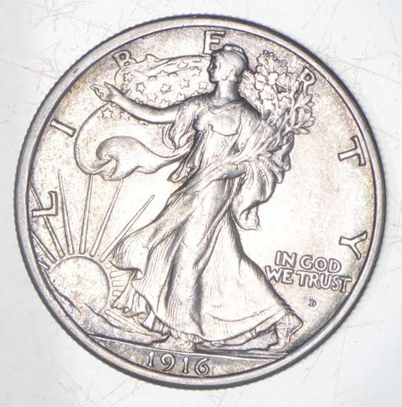 1916-D Walking Liberty Half Dollar