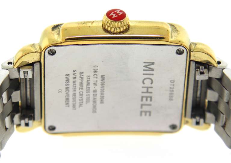 Michele Deco 16 Diamond Mother of Pearl Dial Watch