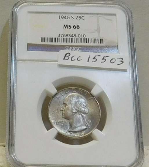 1946-S Washington Quarter NGC MS-66