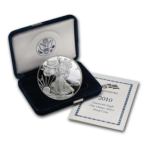 2010 Proof Silver Eagle, OGP