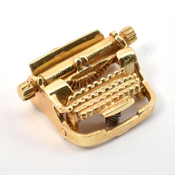 Cute 14k Typewriter Charm