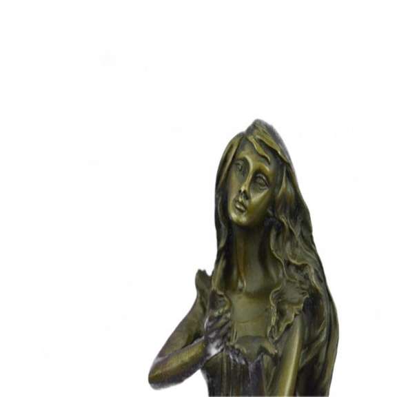 Art Deco by Italian Artist Mavchi Mother Nature Bronze Sculpture