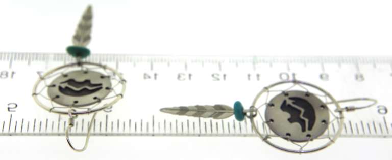 Vintage Sterling Silver Drop Earrings