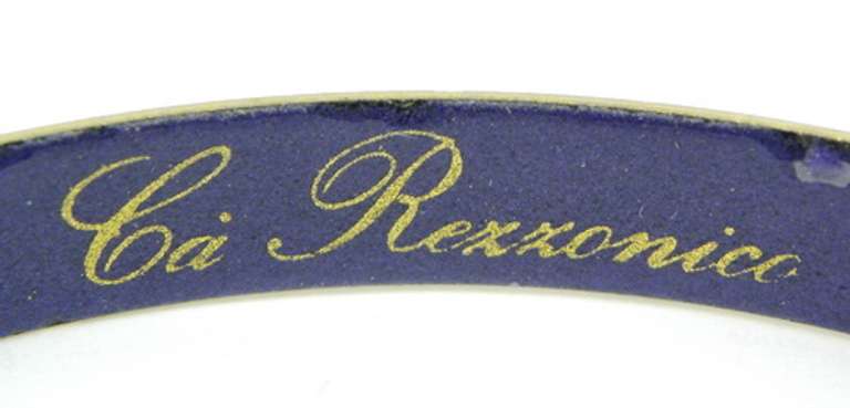 Elegant Arcadia Gilt Enameled Bangle Bracelet