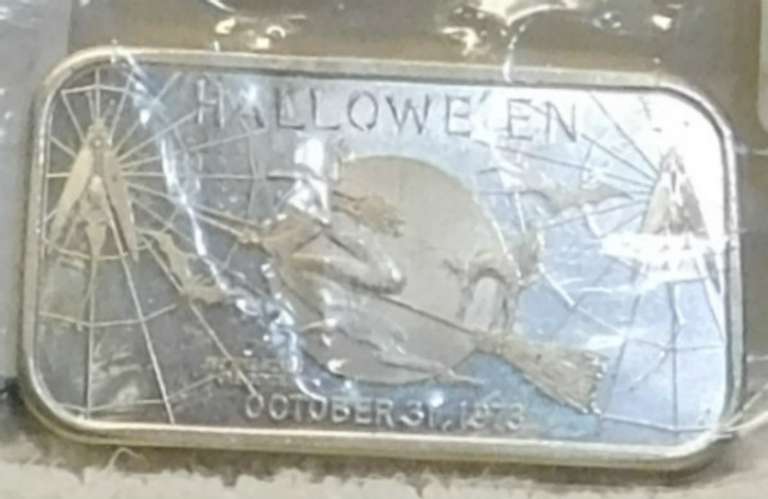 1 oz Sil Ingot Halloween