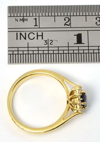 Classic Sapphire & Diamond Ring