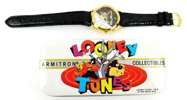 1994 Looney Tunes TAZ Watch w/Box, Runs