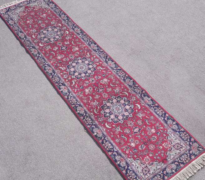 Handmade Wool/Silk Azerbaijani Tabriz 2.6x10.0