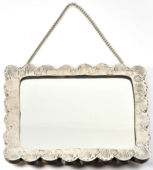 Intricate Sterling Hanging Mirror