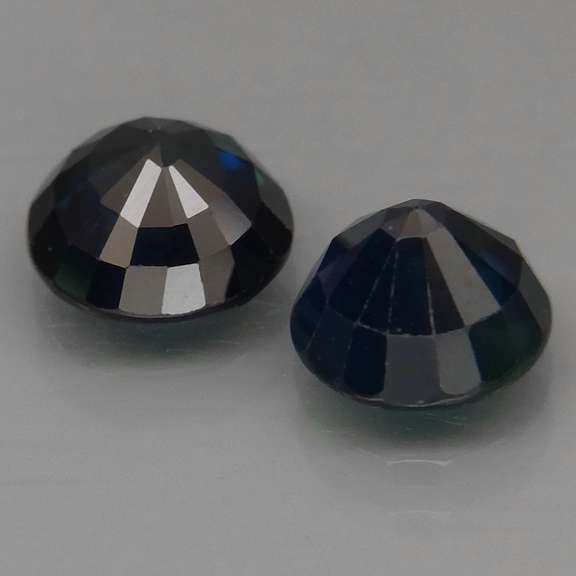 Heated Only! 3.38ct midnight blue Sapphire set