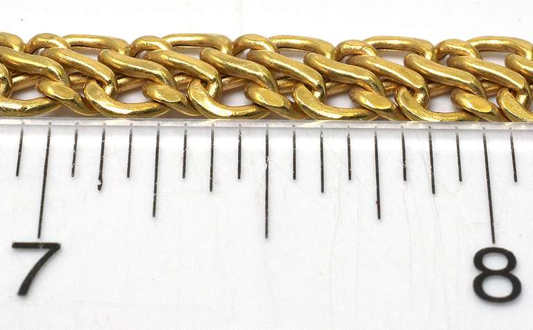 18KT Yellow Gold Twisted Link Bracelet