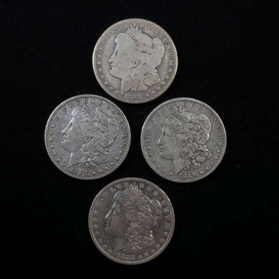 4 New Orleans Morgan Dollars