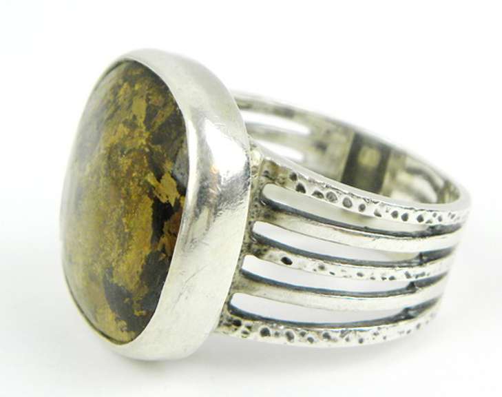 Silpada Heavy Sterling Ring with Brown Kyanite, 9