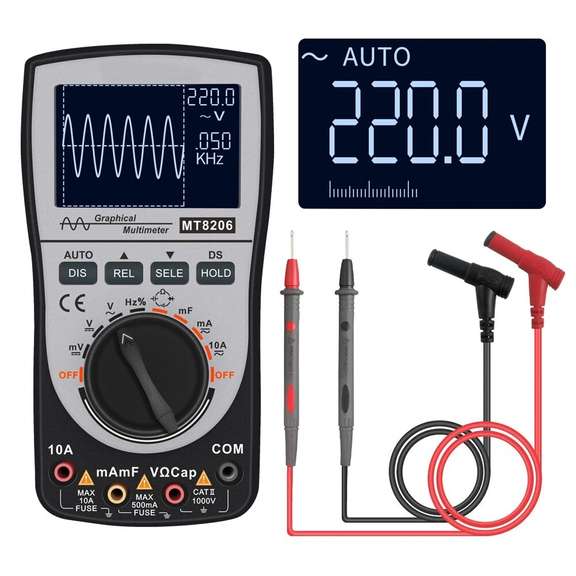 Digital Oscilloscope Multimeter with Analog Bar Graph
