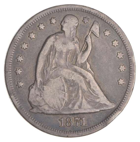 1871 Seated Liberty Dollar