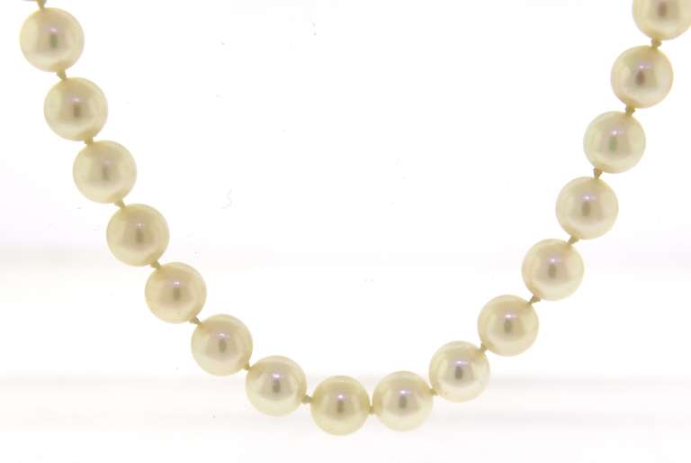 Simple 6mm Pearl Strand Necklace