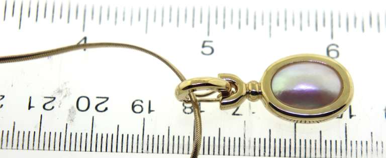 Charming 14kt YG Mabe Pearl Necklace